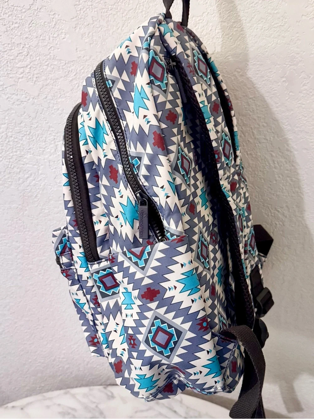 Montana West Blue Aztec Print Backpack